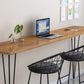 Wood Bar Dining Table Modern Rectangle Bar Table with 4 Legs Pedestal for Milk Tea Shop Clearhalo 'Bar Furniture' 'Bar Tables' 'bar_tables' 'furn' 'furn_bar_tables' 'Furniture' 'furniture_bar_tables' 'Kitchen & Dining Furniture' 5051892