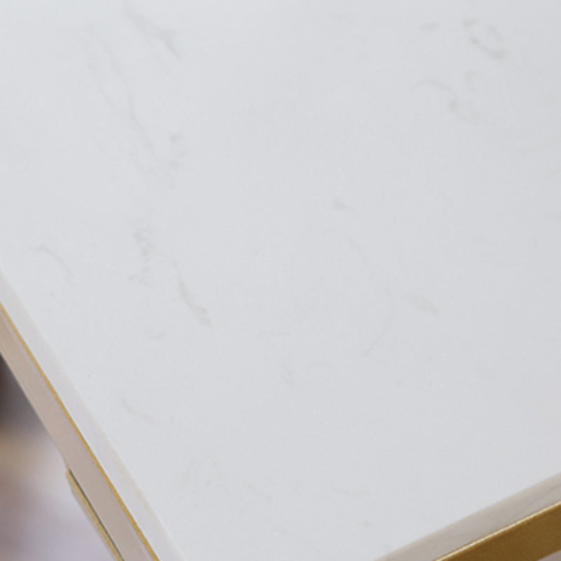 Stone Bar Dining Table Glam Rectangle Bar Table with Trestle for Milk Tea Shop Clearhalo 'Bar Furniture' 'Bar Tables' 'bar_tables' 'furn' 'furn_bar_tables' 'Furniture' 'furniture_bar_tables' 'Kitchen & Dining Furniture' 5051911