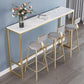 Stone Bar Dining Table Glam Rectangle Bar Table with Trestle for Milk Tea Shop Clearhalo 'Bar Furniture' 'Bar Tables' 'bar_tables' 'furn' 'furn_bar_tables' 'Furniture' 'furniture_bar_tables' 'Kitchen & Dining Furniture' 5051912