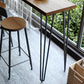 Pine Wood Bar Dining Table Industrial Rectangle Bar Table with 4 Legs Pedestal for Balcony Clearhalo 'Bar Furniture' 'Bar Tables' 'bar_tables' 'furn' 'furn_bar_tables' 'Furniture' 'furniture_bar_tables' 'Kitchen & Dining Furniture' 5051990