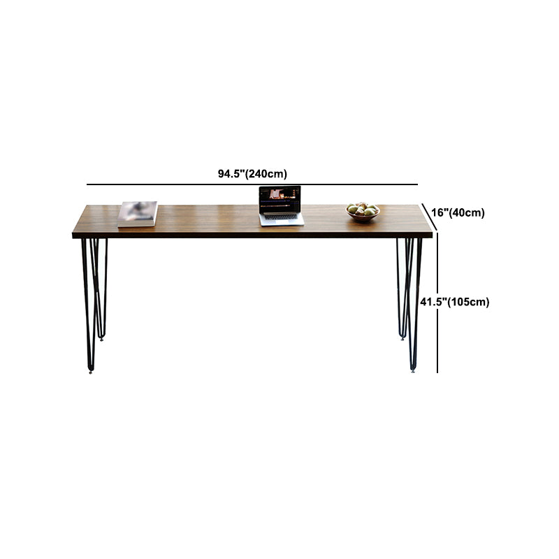Pine Wood Bar Dining Table Industrial Rectangle Bar Table with 4 Legs Pedestal for Balcony Clearhalo 'Bar Furniture' 'Bar Tables' 'bar_tables' 'furn' 'furn_bar_tables' 'Furniture' 'furniture_bar_tables' 'Kitchen & Dining Furniture' 5052003