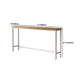 Pine Wood Bar Dining Table Modern Rectangle Bar Table with Trestle for Dining Room Clearhalo 'Bar Furniture' 'Bar Tables' 'bar_tables' 'furn' 'furn_bar_tables' 'Furniture' 'furniture_bar_tables' 'Kitchen & Dining Furniture' 5052016