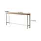 Pine Wood Bar Dining Table Modern Rectangle Bar Table with Trestle for Dining Room Clearhalo 'Bar Furniture' 'Bar Tables' 'bar_tables' 'furn' 'furn_bar_tables' 'Furniture' 'furniture_bar_tables' 'Kitchen & Dining Furniture' 5052020