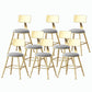 Nordic Style Backrest Counter Stool Iron Cafe Bar Stool with Velvet Cushion and Pedal Light Gray 8 Piece Set Short Stool(18"H) Clearhalo 'Bar Furniture' 'Bar Stools' 'bar_stools' 'furn' 'furn_bar_stools' 'Furniture' 'furniture_bar_stools' 'Kitchen & Dining Furniture' 5052108