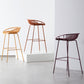 Modern Dessert Shop Low Back Stool Matte Finish Iron Bar Stool Clearhalo 'Bar Furniture' 'Bar Stools' 'bar_stools' 'furn' 'furn_bar_stools' 'Furniture' 'furniture_bar_stools' 'Kitchen & Dining Furniture' 5052168