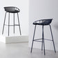 Modern Dessert Shop Low Back Stool Matte Finish Iron Bar Stool Clearhalo 'Bar Furniture' 'Bar Stools' 'bar_stools' 'furn' 'furn_bar_stools' 'Furniture' 'furniture_bar_stools' 'Kitchen & Dining Furniture' 5052170