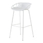 Modern Dessert Shop Low Back Stool Matte Finish Iron Bar Stool Clearhalo 'Bar Furniture' 'Bar Stools' 'bar_stools' 'furn' 'furn_bar_stools' 'Furniture' 'furniture_bar_stools' 'Kitchen & Dining Furniture' 5052174