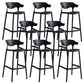 Modern Style Stackable Bar-stool Plastic Counter Bar Stool for Home Black 8 Piece Set Clearhalo 'Bar Furniture' 'Bar Stools' 'bar_stools' 'furn' 'furn_bar_stools' 'Furniture' 'furniture_bar_stools' 'Kitchen & Dining Furniture' 5052237