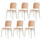 Modern Style Square Bar-stool Plastic Counter Bar Stool for Home White 6 Piece Set Short Stool(18"H) Clearhalo 'Bar Furniture' 'Bar Stools' 'bar_stools' 'furn' 'furn_bar_stools' 'Furniture' 'furniture_bar_stools' 'Kitchen & Dining Furniture' 5052244