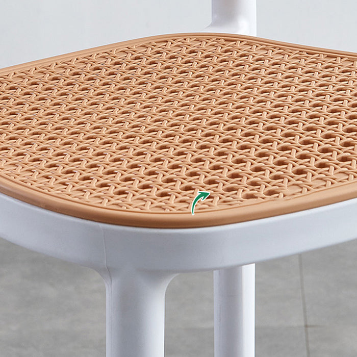 Modern Style Square Bar-stool Plastic Counter Bar Stool for Home Clearhalo 'Bar Furniture' 'Bar Stools' 'bar_stools' 'furn' 'furn_bar_stools' 'Furniture' 'furniture_bar_stools' 'Kitchen & Dining Furniture' 5052251