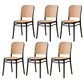 Modern Style Square Bar-stool Plastic Counter Bar Stool for Home Black 6 Piece Set Short Stool(18"H) Clearhalo 'Bar Furniture' 'Bar Stools' 'bar_stools' 'furn' 'furn_bar_stools' 'Furniture' 'furniture_bar_stools' 'Kitchen & Dining Furniture' 5052268