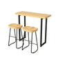 Modern Backrest Counter Stool Iron Milk Tea Shop Bar Stool with Wooden Seat and Pedal Clearhalo 'Bar Furniture' 'Bar Stools' 'bar_stools' 'furn' 'furn_bar_stools' 'Furniture' 'furniture_bar_stools' 'Kitchen & Dining Furniture' 5052293