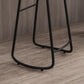 Modern Backrest Counter Stool Iron Milk Tea Shop Bar Stool with Wooden Seat and Pedal Clearhalo 'Bar Furniture' 'Bar Stools' 'bar_stools' 'furn' 'furn_bar_stools' 'Furniture' 'furniture_bar_stools' 'Kitchen & Dining Furniture' 5052297