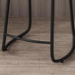 Modern Backrest Counter Stool Iron Milk Tea Shop Bar Stool with Wooden Seat and Pedal Clearhalo 'Bar Furniture' 'Bar Stools' 'bar_stools' 'furn' 'furn_bar_stools' 'Furniture' 'furniture_bar_stools' 'Kitchen & Dining Furniture' 5052302
