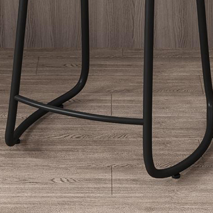 Modern Backrest Counter Stool Iron Milk Tea Shop Bar Stool with Wooden Seat and Pedal Clearhalo 'Bar Furniture' 'Bar Stools' 'bar_stools' 'furn' 'furn_bar_stools' 'Furniture' 'furniture_bar_stools' 'Kitchen & Dining Furniture' 5052302
