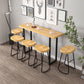 Modern Backrest Counter Stool Iron Milk Tea Shop Bar Stool with Wooden Seat and Pedal Clearhalo 'Bar Furniture' 'Bar Stools' 'bar_stools' 'furn' 'furn_bar_stools' 'Furniture' 'furniture_bar_stools' 'Kitchen & Dining Furniture' 5052310