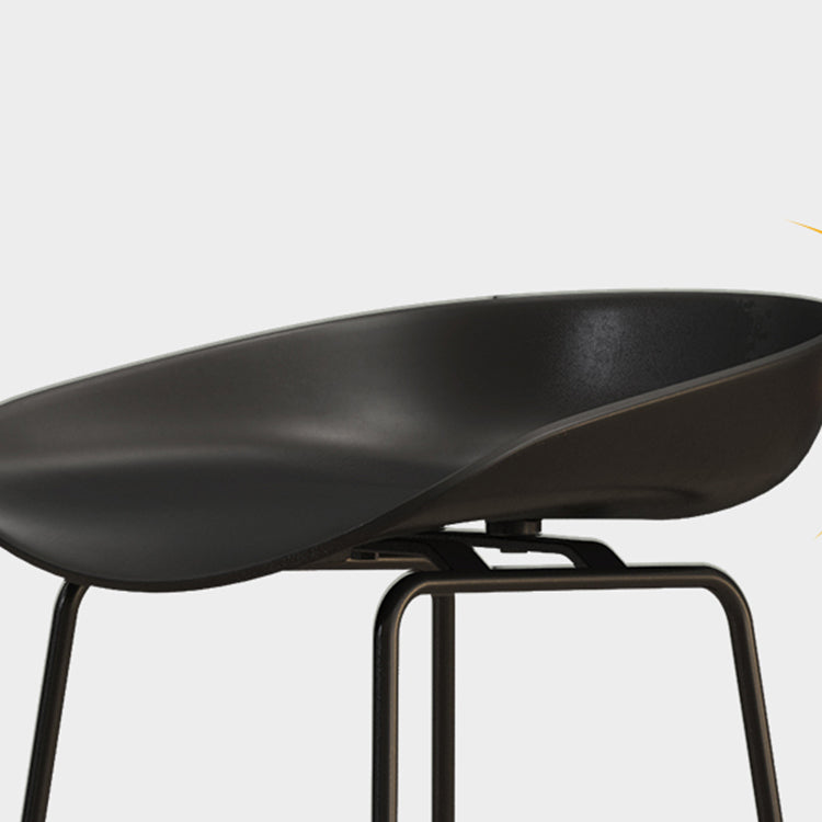 Modern Armless Backrest Counter Stool Iron Dessert Shop Bar Stool with Acrylic Seat Clearhalo 'Bar Furniture' 'Bar Stools' 'bar_stools' 'furn' 'furn_bar_stools' 'Furniture' 'furniture_bar_stools' 'Kitchen & Dining Furniture' 5052512