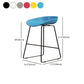 Modern Armless Backrest Counter Stool Iron Dessert Shop Bar Stool with Acrylic Seat Clearhalo 'Bar Furniture' 'Bar Stools' 'bar_stools' 'furn' 'furn_bar_stools' 'Furniture' 'furniture_bar_stools' 'Kitchen & Dining Furniture' 5052580