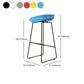 Modern Armless Backrest Counter Stool Iron Dessert Shop Bar Stool with Acrylic Seat Clearhalo 'Bar Furniture' 'Bar Stools' 'bar_stools' 'furn' 'furn_bar_stools' 'Furniture' 'furniture_bar_stools' 'Kitchen & Dining Furniture' 5052582