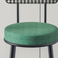 Modern Backrest Armless Counter Stool Iron Kitchen Bar Stool with Velvet Cushion Clearhalo 'Bar Furniture' 'Bar Stools' 'bar_stools' 'furn' 'furn_bar_stools' 'Furniture' 'furniture_bar_stools' 'Kitchen & Dining Furniture' 5052593