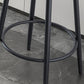 Modern Backrest Armless Counter Stool Iron Kitchen Bar Stool with Velvet Cushion Clearhalo 'Bar Furniture' 'Bar Stools' 'bar_stools' 'furn' 'furn_bar_stools' 'Furniture' 'furniture_bar_stools' 'Kitchen & Dining Furniture' 5052595