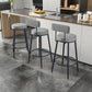 Modern Backrest Armless Counter Stool Iron Kitchen Bar Stool with Velvet Cushion Clearhalo 'Bar Furniture' 'Bar Stools' 'bar_stools' 'furn' 'furn_bar_stools' 'Furniture' 'furniture_bar_stools' 'Kitchen & Dining Furniture' 5052602