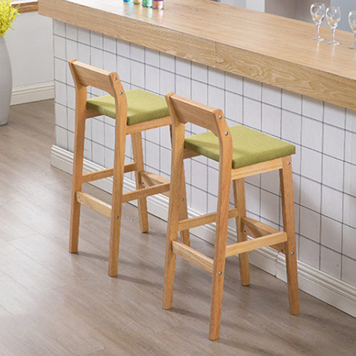 Modern Style Square Bar-stool Wooden Counter Bar Stool for Home Clearhalo 'Bar Furniture' 'Bar Stools' 'bar_stools' 'furn' 'furn_bar_stools' 'Furniture' 'furniture_bar_stools' 'Kitchen & Dining Furniture' 5052617