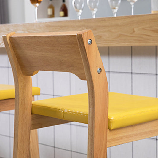 Modern Style Square Bar-stool Wooden Counter Bar Stool for Home Clearhalo 'Bar Furniture' 'Bar Stools' 'bar_stools' 'furn' 'furn_bar_stools' 'Furniture' 'furniture_bar_stools' 'Kitchen & Dining Furniture' 5052623