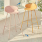 Nordic Style Metal Bar-stool Plastic Counter Bar Stool for Home Clearhalo 'Bar Furniture' 'Bar Stools' 'bar_stools' 'furn' 'furn_bar_stools' 'Furniture' 'furniture_bar_stools' 'Kitchen & Dining Furniture' 5052642