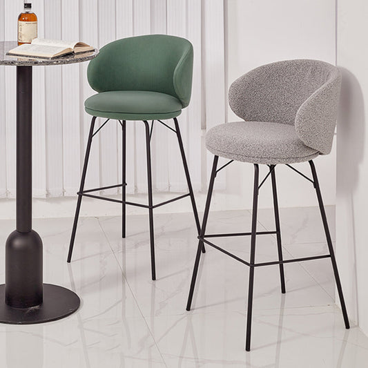 Modern Style Metal Bar-stool Bucket Counter Bar Stool for Home Clearhalo 'Bar Furniture' 'Bar Stools' 'bar_stools' 'furn' 'furn_bar_stools' 'Furniture' 'furniture_bar_stools' 'Kitchen & Dining Furniture' 5052676