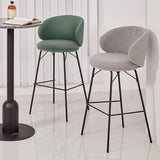 Modern Style Metal Bar-stool Bucket Counter Bar Stool for Home Clearhalo 'Bar Furniture' 'Bar Stools' 'bar_stools' 'furn' 'furn_bar_stools' 'Furniture' 'furniture_bar_stools' 'Kitchen & Dining Furniture' 5052676