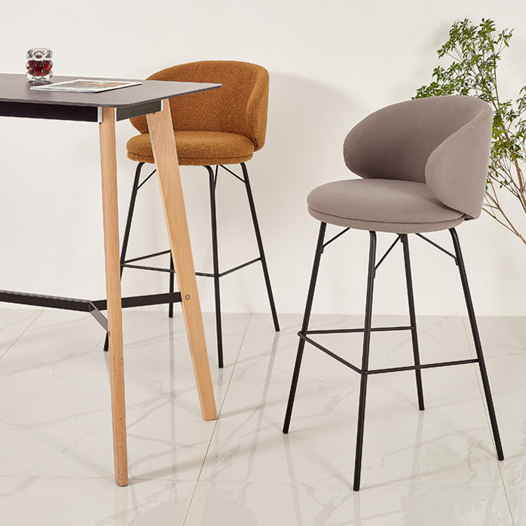 Modern Style Metal Bar-stool Bucket Counter Bar Stool for Home Clearhalo 'Bar Furniture' 'Bar Stools' 'bar_stools' 'furn' 'furn_bar_stools' 'Furniture' 'furniture_bar_stools' 'Kitchen & Dining Furniture' 5052698