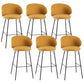 Modern Style Metal Bar-stool Bucket Counter Bar Stool for Home Yellow 6 Piece Set Clearhalo 'Bar Furniture' 'Bar Stools' 'bar_stools' 'furn' 'furn_bar_stools' 'Furniture' 'furniture_bar_stools' 'Kitchen & Dining Furniture' 5052703