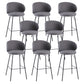 Modern Style Metal Bar-stool Bucket Counter Bar Stool for Home Light Gray 8 Piece Set Clearhalo 'Bar Furniture' 'Bar Stools' 'bar_stools' 'furn' 'furn_bar_stools' 'Furniture' 'furniture_bar_stools' 'Kitchen & Dining Furniture' 5052712
