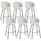 Modern Style Metal Bar-stool Bucket Counter Bar Stool for Home White 6 Piece Set Clearhalo 'Bar Furniture' 'Bar Stools' 'bar_stools' 'furn' 'furn_bar_stools' 'Furniture' 'furniture_bar_stools' 'Kitchen & Dining Furniture' 5052715