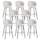 Modern Style Metal Bar-stool Bucket Counter Bar Stool for Home White 8 Piece Set Clearhalo 'Bar Furniture' 'Bar Stools' 'bar_stools' 'furn' 'furn_bar_stools' 'Furniture' 'furniture_bar_stools' 'Kitchen & Dining Furniture' 5052716