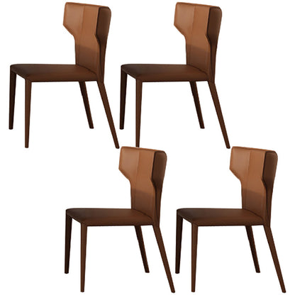 1/2/5/7 Pcs Dining Table Furniture Dining Table Set with Sintered Stone Top 4 Brown Chairs Clearhalo 'Dining Room Sets' 'Dining Tables & Seating' 'dining_room_set' 'furn' 'furn_dining_room_set' 'Furniture' 'furniture_dining_room_set' 'Kitchen & Dining Furniture' 5052728