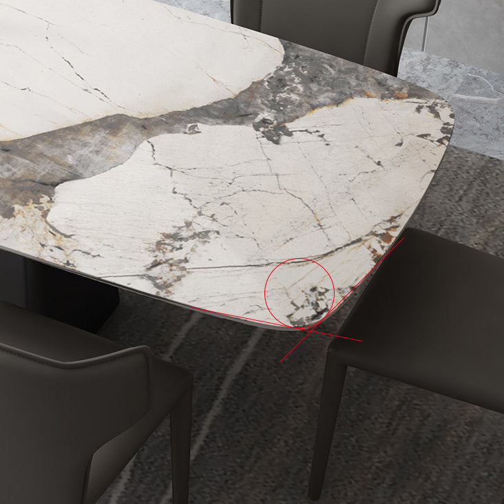 1/2/5/7 Pcs Dining Table Furniture Dining Table Set with Sintered Stone Top Clearhalo 'Dining Room Sets' 'Dining Tables & Seating' 'dining_room_set' 'furn' 'furn_dining_room_set' 'Furniture' 'furniture_dining_room_set' 'Kitchen & Dining Furniture' 5052733