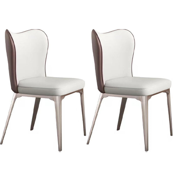 1/4/5/7 Pieces Sintered Stone Dining Table Set Dining Room Chair and Table Set 2 White Chairs Clearhalo 'Dining Room Sets' 'Dining Tables & Seating' 'dining_room_set' 'furn' 'furn_dining_room_set' 'Furniture' 'furniture_dining_room_set' 'Kitchen & Dining Furniture' 5052752
