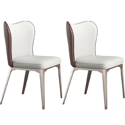 1/4/5/7 Pieces Sintered Stone Dining Table Set Dining Room Chair and Table Set 2 White Chairs Clearhalo 'Dining Room Sets' 'Dining Tables & Seating' 'dining_room_set' 'furn' 'furn_dining_room_set' 'Furniture' 'furniture_dining_room_set' 'Kitchen & Dining Furniture' 5052752