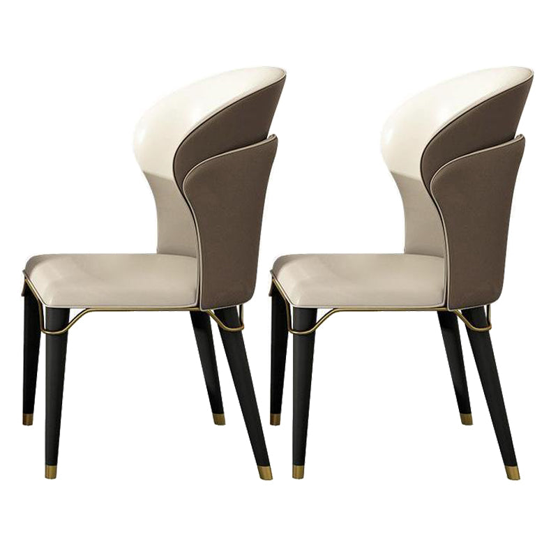 Nordic Sintered Stone Top Dining Set Rectangle 1/2/5/6 Pieces Dining Room Table Set 2 Beige Chairs Clearhalo 'Dining Room Sets' 'Dining Tables & Seating' 'dining_room_set' 'furn' 'furn_dining_room_set' 'Furniture' 'furniture_dining_room_set' 'Kitchen & Dining Furniture' 5052763