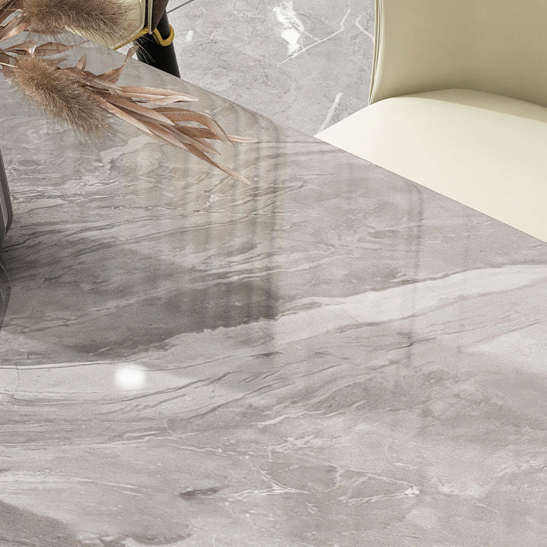 Nordic Sintered Stone Top Dining Set Rectangle 1/2/5/6 Pieces Dining Room Table Set Clearhalo 'Dining Room Sets' 'Dining Tables & Seating' 'dining_room_set' 'furn' 'furn_dining_room_set' 'Furniture' 'furniture_dining_room_set' 'Kitchen & Dining Furniture' 5052768