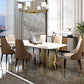 Luxury Sintered Stone Top Dining Set Rectangle 1/4/5/7/9 Pieces Dining Room Table Set Clearhalo 'Dining Room Sets' 'Dining Tables & Seating' 'dining_room_set' 'furn' 'furn_dining_room_set' 'Furniture' 'furniture_dining_room_set' 'Kitchen & Dining Furniture' 5052779