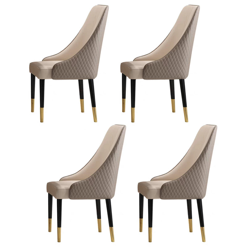 Luxury Sintered Stone Top Dining Set Rectangle 1/4/5/7/9 Pieces Dining Room Table Set 4 Beige Chairs Clearhalo 'Dining Room Sets' 'Dining Tables & Seating' 'dining_room_set' 'furn' 'furn_dining_room_set' 'Furniture' 'furniture_dining_room_set' 'Kitchen & Dining Furniture' 5052780