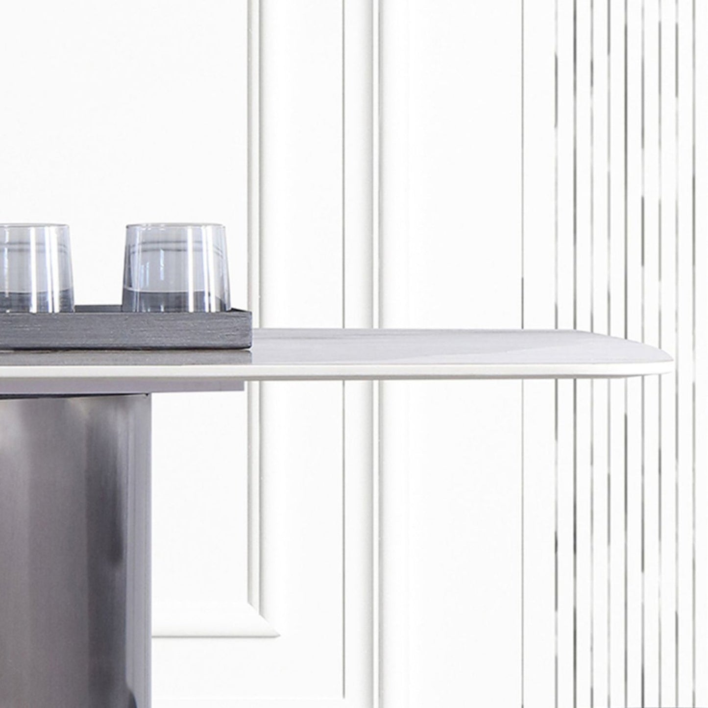 Modern Sintered Stone Top Dining Set Rectangle 1/2/5/7 Pieces Dining Area Table Set Clearhalo 'Dining Room Sets' 'Dining Tables & Seating' 'dining_room_set' 'furn' 'furn_dining_room_set' 'Furniture' 'furniture_dining_room_set' 'Kitchen & Dining Furniture' 5052833