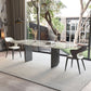 Modern Sintered Stone Top Dining Set Rectangle 1/2/3/4/5/7 Pieces Dining Room Table Set 3 Pieces: Table, 2 Chairs Clearhalo 'Dining Room Sets' 'Dining Tables & Seating' 'dining_room_set' 'furn' 'furn_dining_room_set' 'Furniture' 'furniture_dining_room_set' 'Kitchen & Dining Furniture' 5052841