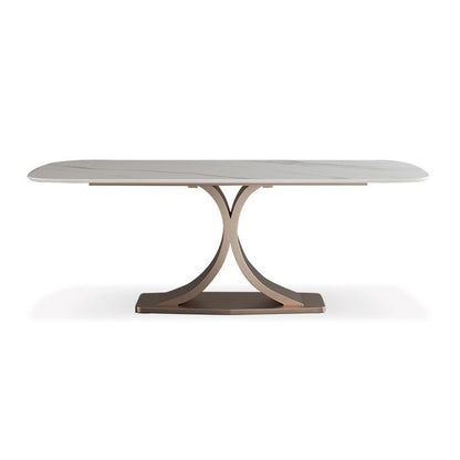 Modern Sintered Stone Top Dining Set Rectangle 1/5/6 Pieces Dining Room Table Set White 79"L x 39"W Clearhalo 'Dining Room Sets' 'Dining Tables & Seating' 'dining_room_set' 'furn' 'furn_dining_room_set' 'Furniture' 'furniture_dining_room_set' 'Kitchen & Dining Furniture' 5052860