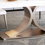 Modern Sintered Stone Top Dining Set Rectangle 1/5/6 Pieces Dining Room Table Set Clearhalo 'Dining Room Sets' 'Dining Tables & Seating' 'dining_room_set' 'furn' 'furn_dining_room_set' 'Furniture' 'furniture_dining_room_set' 'Kitchen & Dining Furniture' 5052864