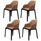 Modern Ash Wood Dinette Set 1/4/5 Pieces Rectangle Sintered Stone Top Dining Table Set 4 Light Brown Chairs Clearhalo 'Dining Room Sets' 'Dining Tables & Seating' 'dining_room_set' 'furn' 'furn_dining_room_set' 'Furniture' 'furniture_dining_room_set' 'Kitchen & Dining Furniture' 5052901