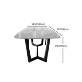 Modern Ash Wood Dinette Set 1/4/5 Pieces Rectangle Sintered Stone Top Dining Table Set Clearhalo 'Dining Room Sets' 'Dining Tables & Seating' 'dining_room_set' 'furn' 'furn_dining_room_set' 'Furniture' 'furniture_dining_room_set' 'Kitchen & Dining Furniture' 5052914